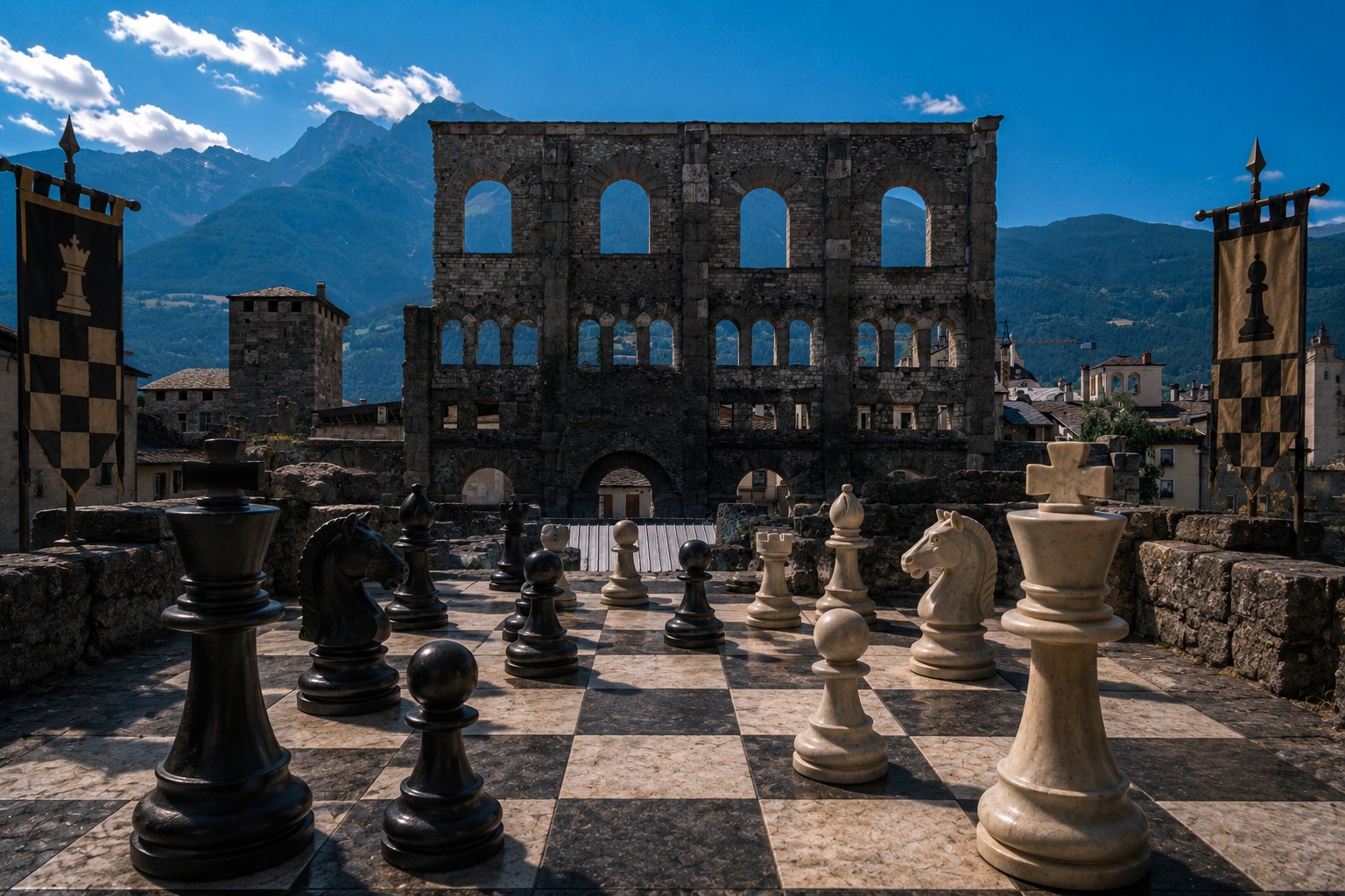 Scacchisti in gioco al Circolo Scacchistico Valdostano, Aosta